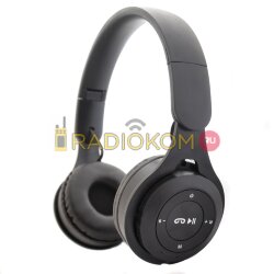 Наушники беспроводные TurboSky WH-02 BLACK. Гарнитура bluetooth TurboSky WH-02 BLACK. Наушники накладные черные.